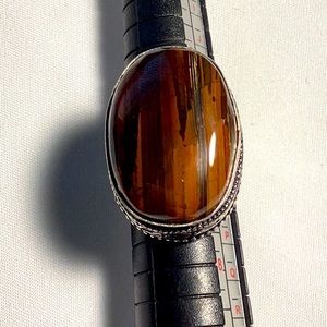 Tiger Eye Ring Size 6.5